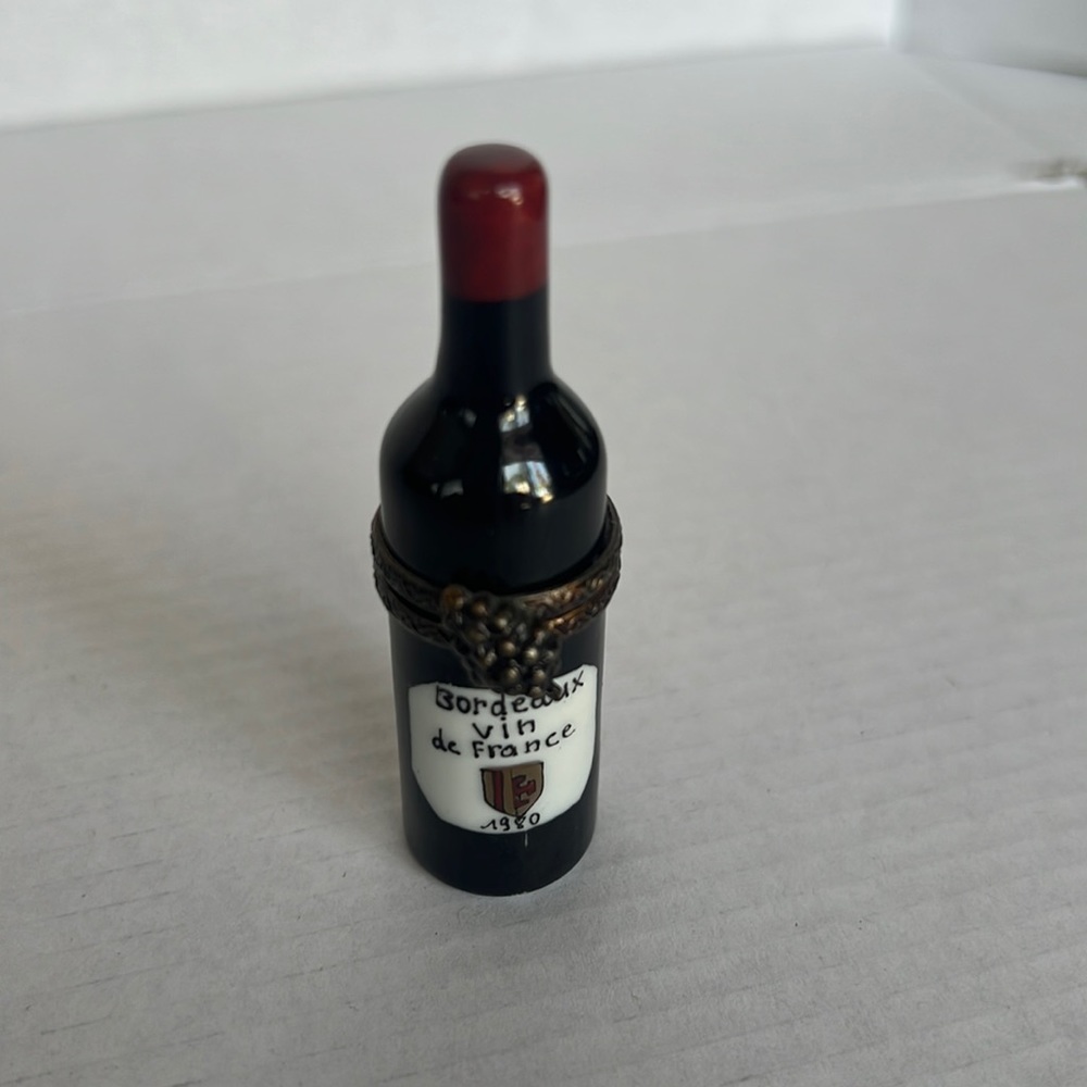 AUTHENTIC LIMOGES BORDEAUX WINE BOTTLE FOR